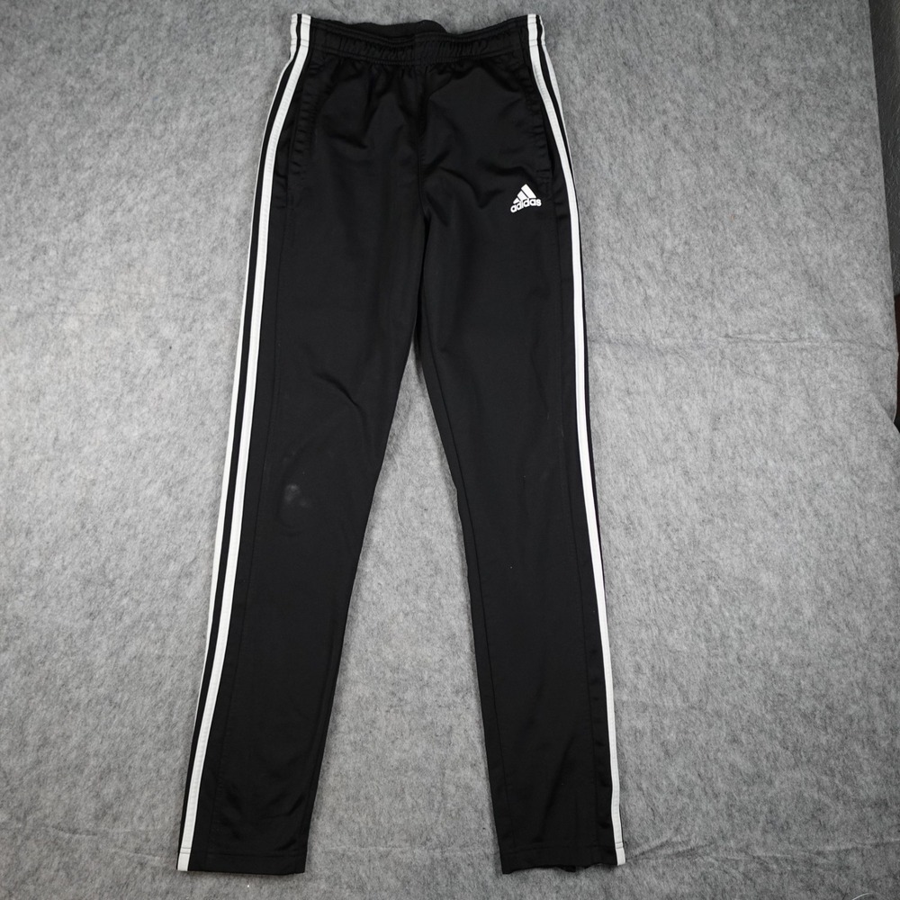 Adidas Pants Men Small Black White Tricot track Joggers Zip Ankle CE9963